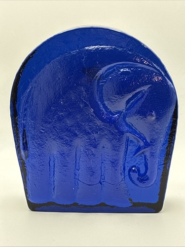 Vintage blenko glass cobalt - vintage,