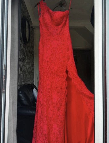 Red prom dress - red, once