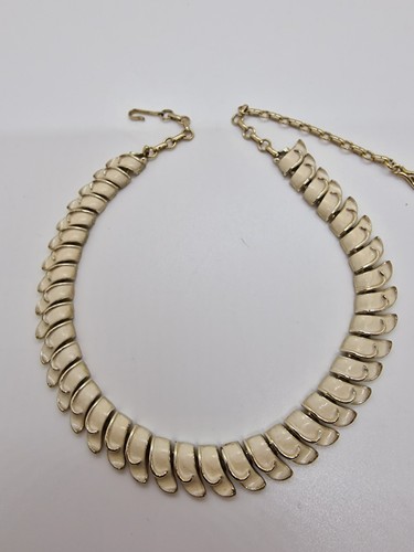 Vintage coro cream enamel - coro, leaf