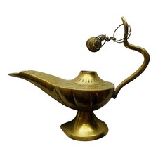 Brass Genie Lamp Ornament Vintage 60s 70s style Retro Decor Boho Ethnic