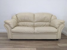 SOFA 2 Seater Cream Leather