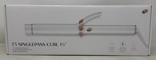 T3 SinglePass Curl 1.25 Inch 1 1/4" Professional Curling Iron White NEW NIB