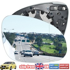 For VW Golf MK5 2003-2008 Right Driver RH Door Side Wing Mirror Glass Heated