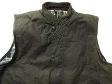 Vintage Barbour Westmorland A220 gilet XL green waxed cotton LJKTC280