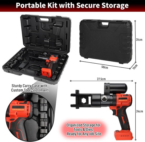 Hydraulic crimper set - hydraulic, battery