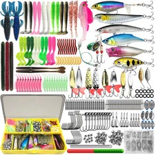 Fishing Lure Kit Multi Lure Set Trout Pike Bass Pro Gear Layered Tackle Box