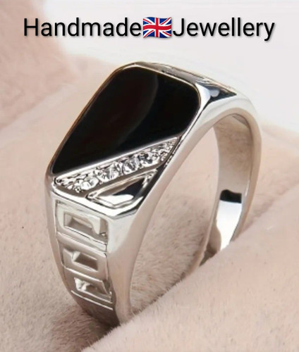 Men size silver signet - size, x-y;