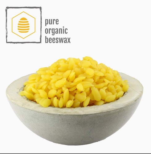 Organic yellow beeswax pellets - organic,