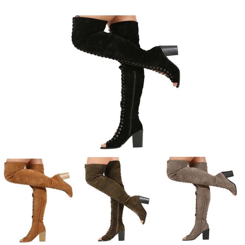 Womens ladies thigh high boots - ladies,