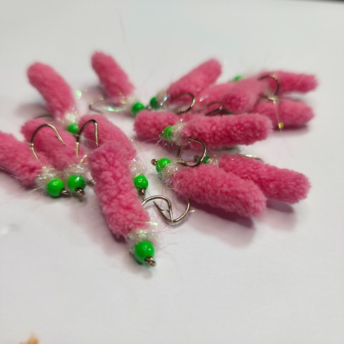 Pink wotsit fly - 3, fishing