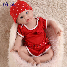 IVITA 19'' Full Silicone Reborn Baby Girl Handmade Alive Silicone Doll