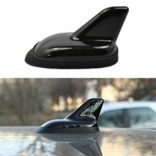 Glossy Black Dummy Car SUV Roof Radio Shark Fin Aerial Antenna Deco Universal