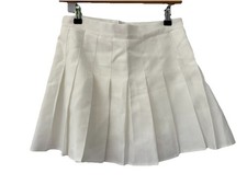 White Pleated Tennis Skort