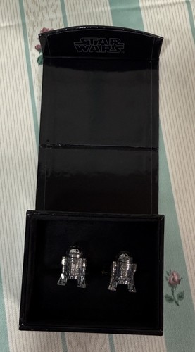 Star wars cufflinks - star, r2-d2