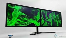 Dual 24" PC Monitor Bundle 2x24" FULL HD DVI VGA DVI- HDMI + Dual Stand GRADE B