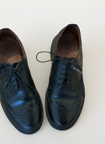 Martens black leather - dr, plain