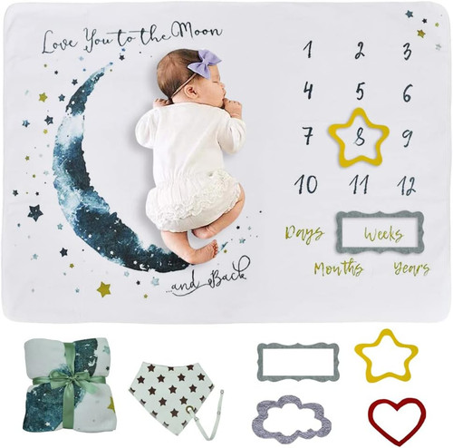 Baby milestone mat blanket - milestone,