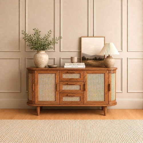 Solid mango wood sideboard - mango,