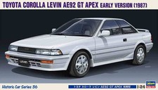 HASEGAWA 1/24 Scale Toyota Corolla Levin AE92 GT APEX Model Kit Unassembled