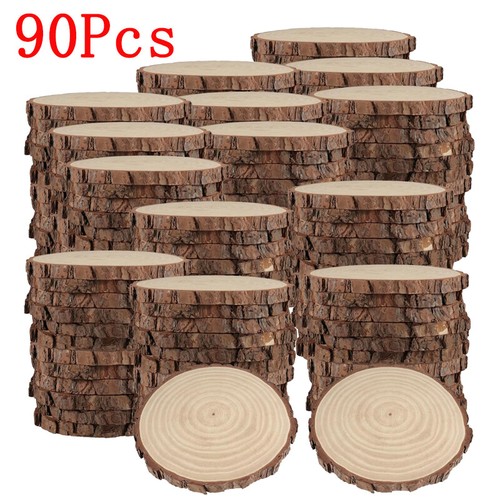 90pcs natural wood - 90pcs, slices