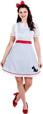 Women`s Dorothy Costume S - XXL Ladies Wizard of Oz Fancy Dress Book Week