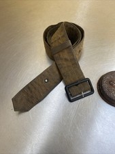 Barbour C42 Solway Zipper Jacket Belt -holes at 28in - 40in Brown Waxed Vintage