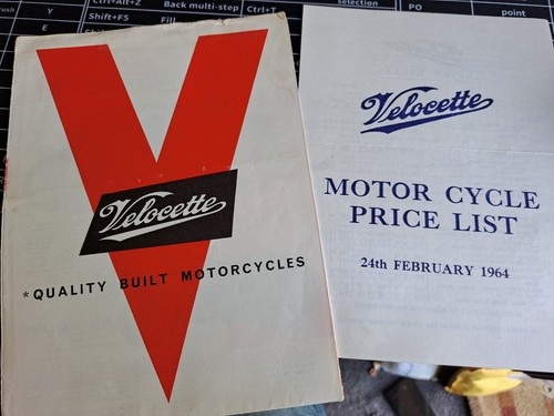 Velocette sales brochure - velocette,