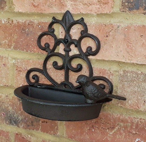 Cast iron bird feeder - iron,