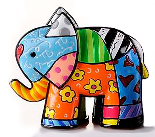 Romero britto elephant - britto, "elephant"