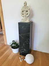 Gallery base marble effect, decorative column marble, gallery base black