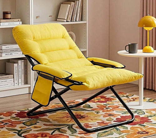Yellow foldable faux fur - foldable,