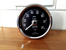 CLASSIC MINI COOPER S SMITHS SQUARE NUMBER REV COUNTER RARE TACHOMETER TACHO