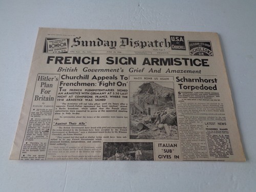 Ww2 wartime newspaper sunday - ww2,