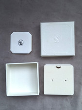 Swarovski White Square Earrings Gift Box Packaging Empty