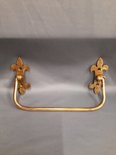 BRASS DARK PATINA TOWEL RAIL