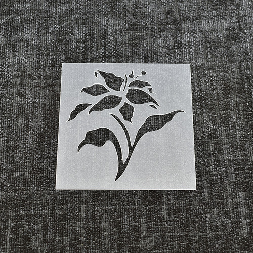 Flower stencil design - flower,