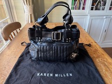 KAREN MILLEN LEATHER HANDBAG