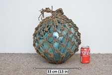 old original glass fishing float vintage glass buoy 33 cm / 13 in - FREE POSTAGE