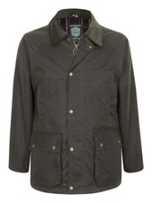Belmont Premium Men's Wax Jacket with Corduroy Lined Collar and Detachable Hood