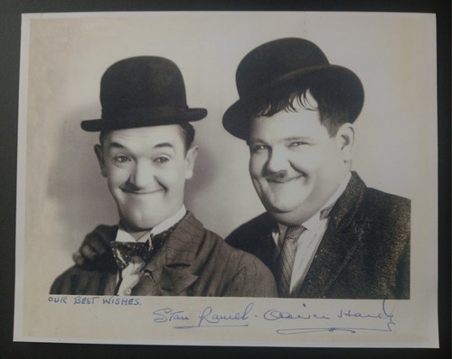 Laurel hardy novelty signed - laurel,