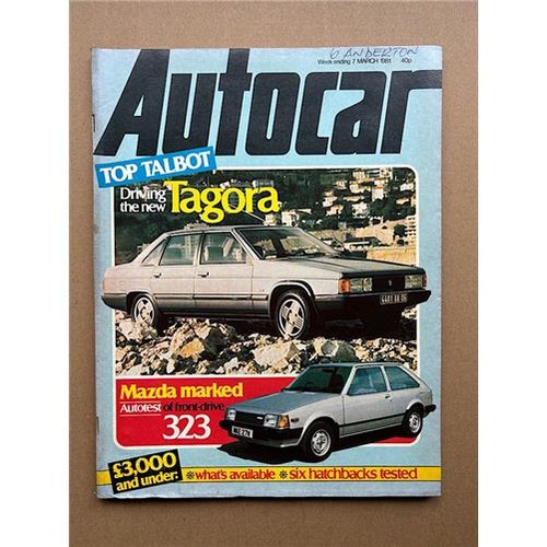 Talbot tagora autocar - talbot,