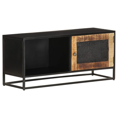 Rough mango wood cabinet - wood, tv