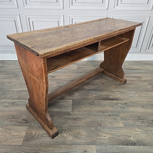 Antique school desk solid wood - desk,
