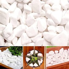 Decorative MARBLE EXTRA WHITE Stones / Pebbles * HOME & GARDEN * AQUARIUM 1-2cm