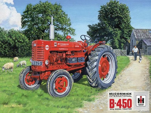 Jumbo metal sign farmall - farmall, b450
