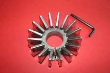 1 3/4"  FINNED POLISHED ALLOY