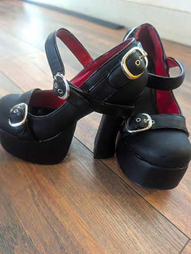 Women s black platform - t.u.k,