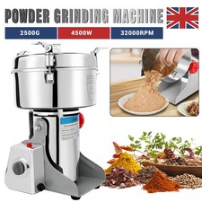 2500g Electric Grain Mill Grinder Pulverizer Grinding Machine Corn Mill 4500W UK