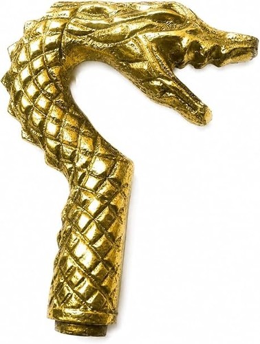 Antiques golden dragon head - antiques,