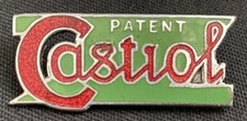 CASTROL MOTOR OIL PETROL VINTAGE ENAMEL LAPEL PIN BADGE JR GAUNT